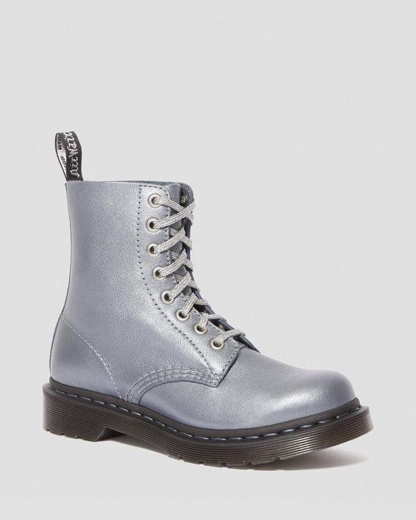 Dr Martens Dámské Kotníkové Boty 1460 Pascal Metallic Virginia Metal, CZ-142593